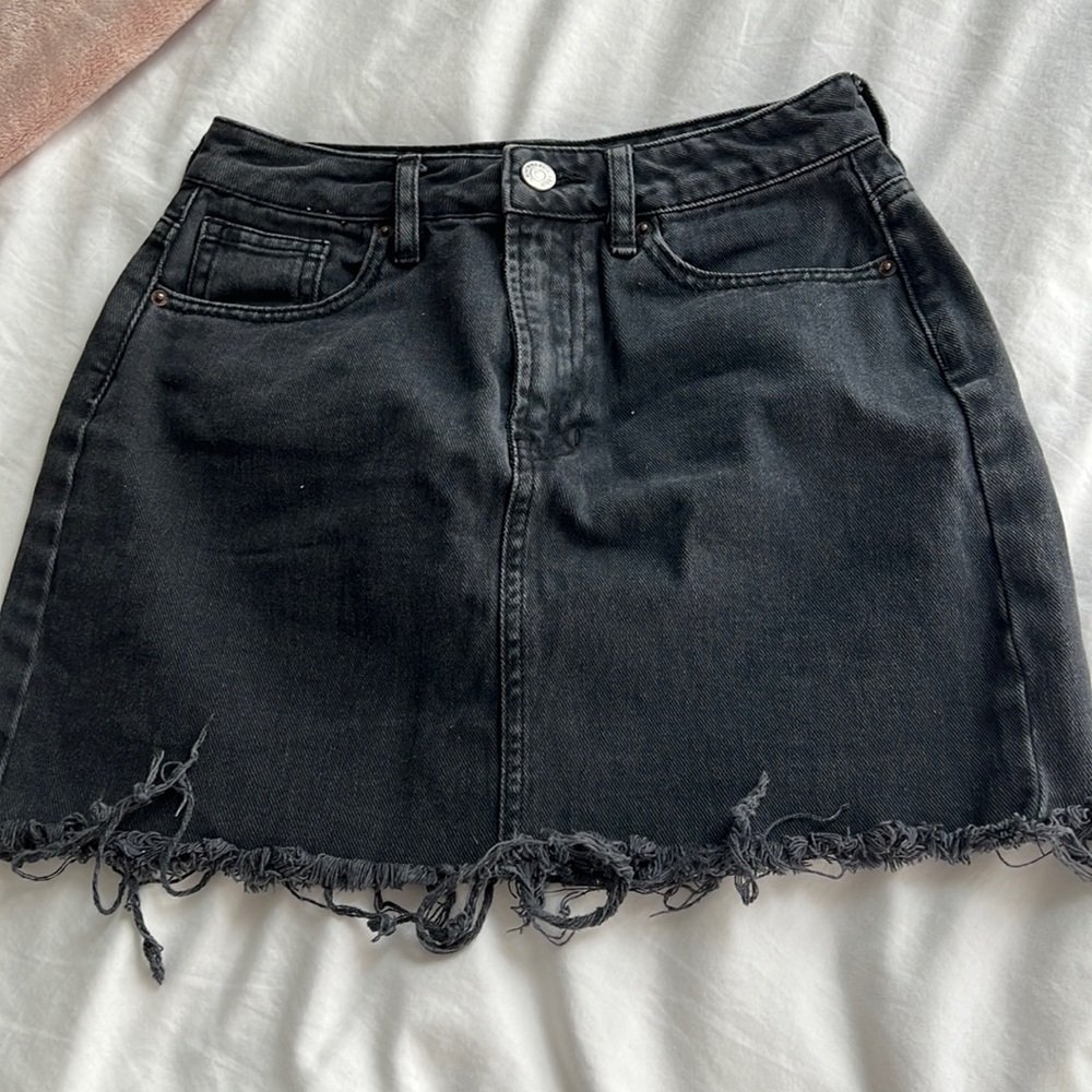 Pacsun black denim skirt